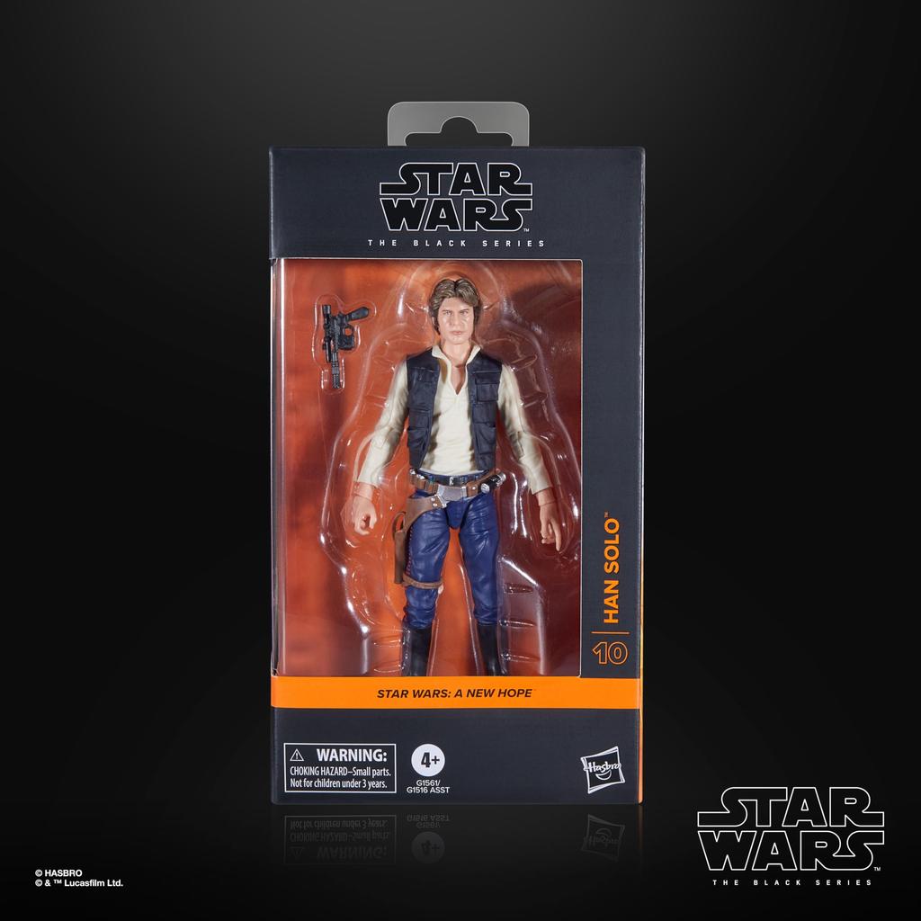 Hasbro Звездные войны Серия Черная Хан Соло, Звездные войны: Премиальная коллекционная фигурка «Новая надежда» 15 см G1561 Аутентичная