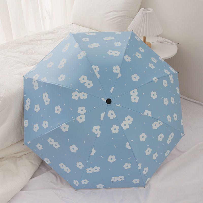 

Automatic/manual Umbrella Bla Glue Uv Uv Blocking Umbrell Rain And Sun Dual Purpose Printing Parasol Student Umbrella Daily Use
