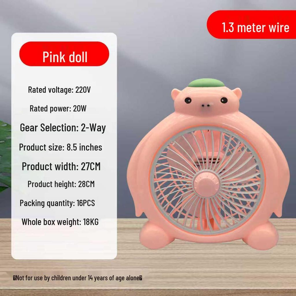 Portable Oscillating Clip Fan for Dormitory or Office