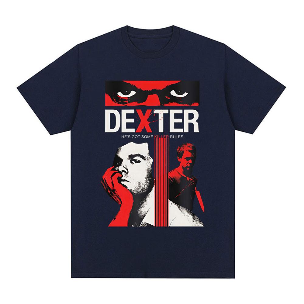TV Play Dexter Morgan Eyes T-shirts Men Women Clothing Casual Cotton Short Sleeves Oversized T Shirts Fashion Hip Hop Tee Shirt