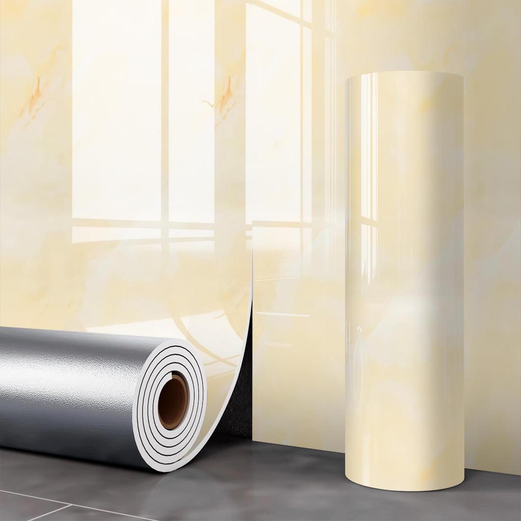 Samoprzylepna Wodoodporna Tapeta z Płytki Marmurowej na Ściany Łazienki