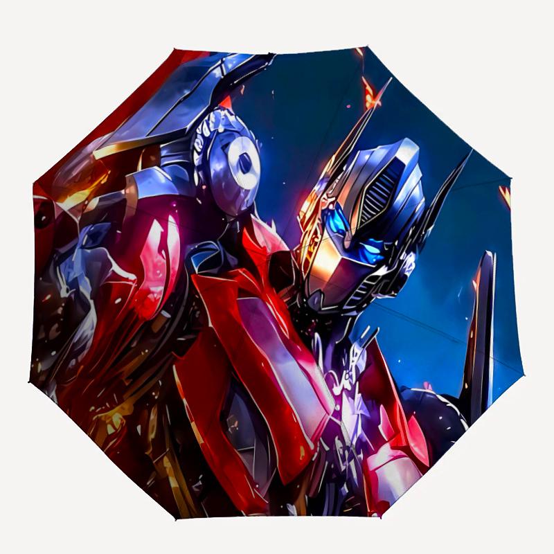 1pc Transformers2 Umbrella, Sun Protection, And UV Shielding. It Has Eight Sturdy Ribs for Outdoor Use And Perfect Gift