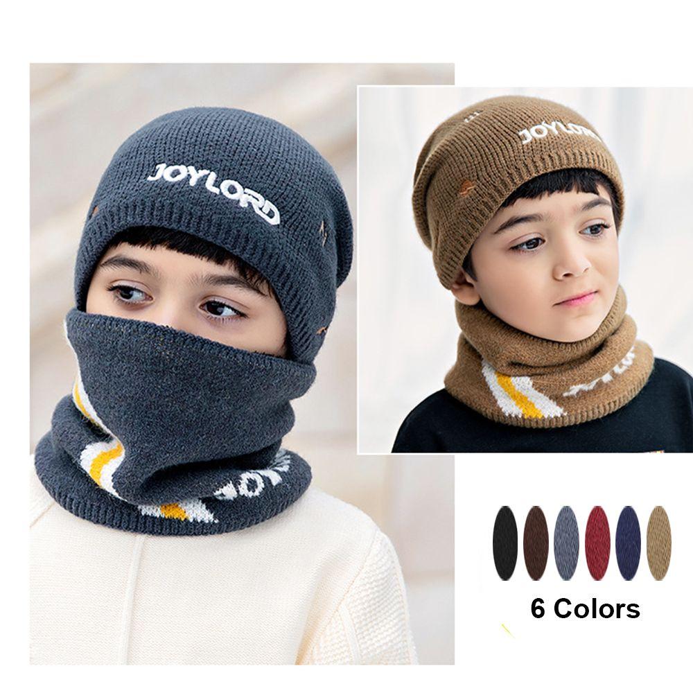Outdoor Children Woolen Cap Scarf Set 