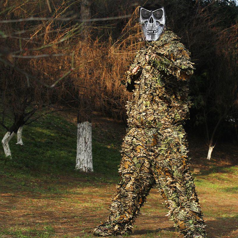 Premium Hunting Camouflage Ghillie Suit 3d Camo Clothing For Jungle Military Training Sniper