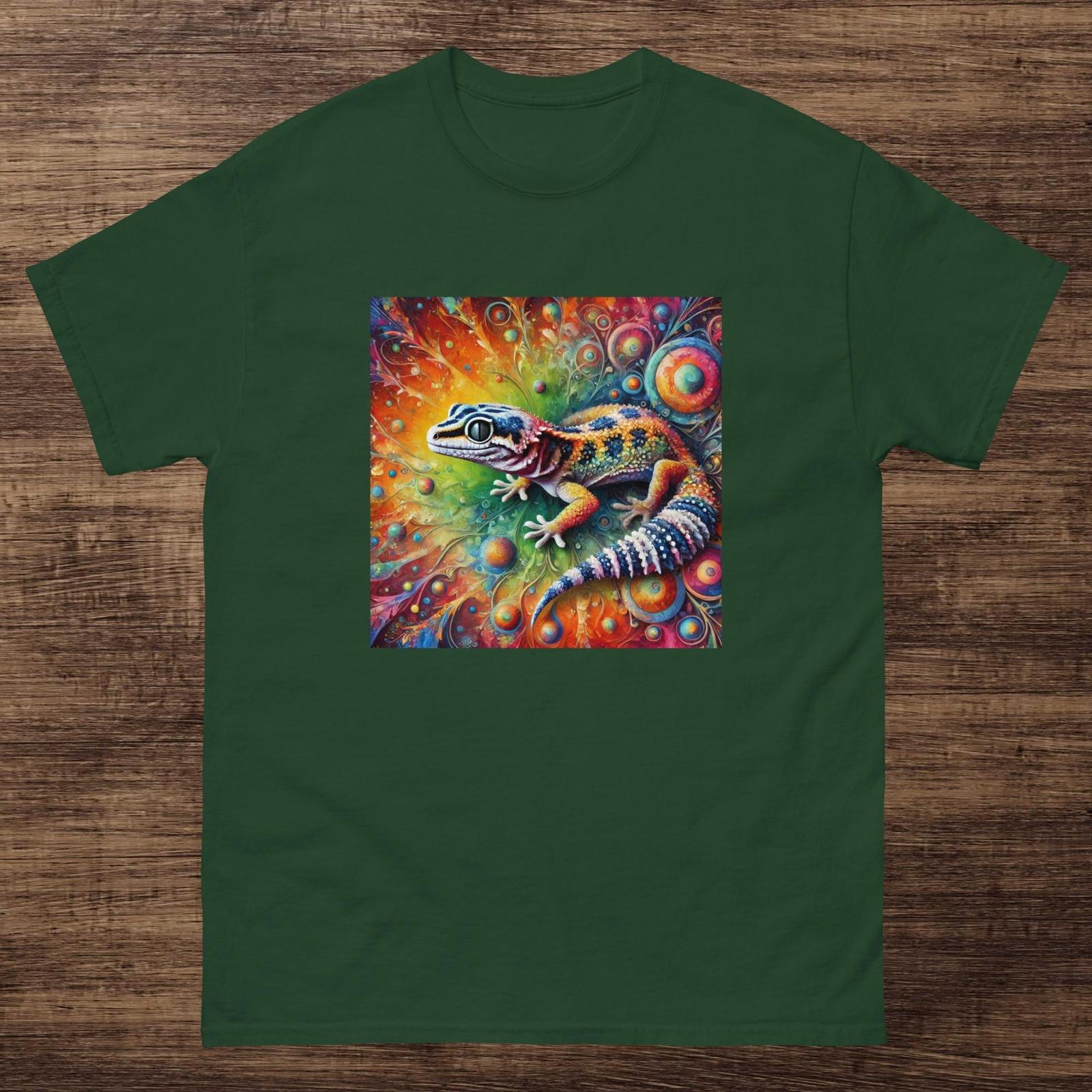 Abstract Leopard Gecko Shirt Octavia - Pet T Shirt - Unique 742 S разноцветный
