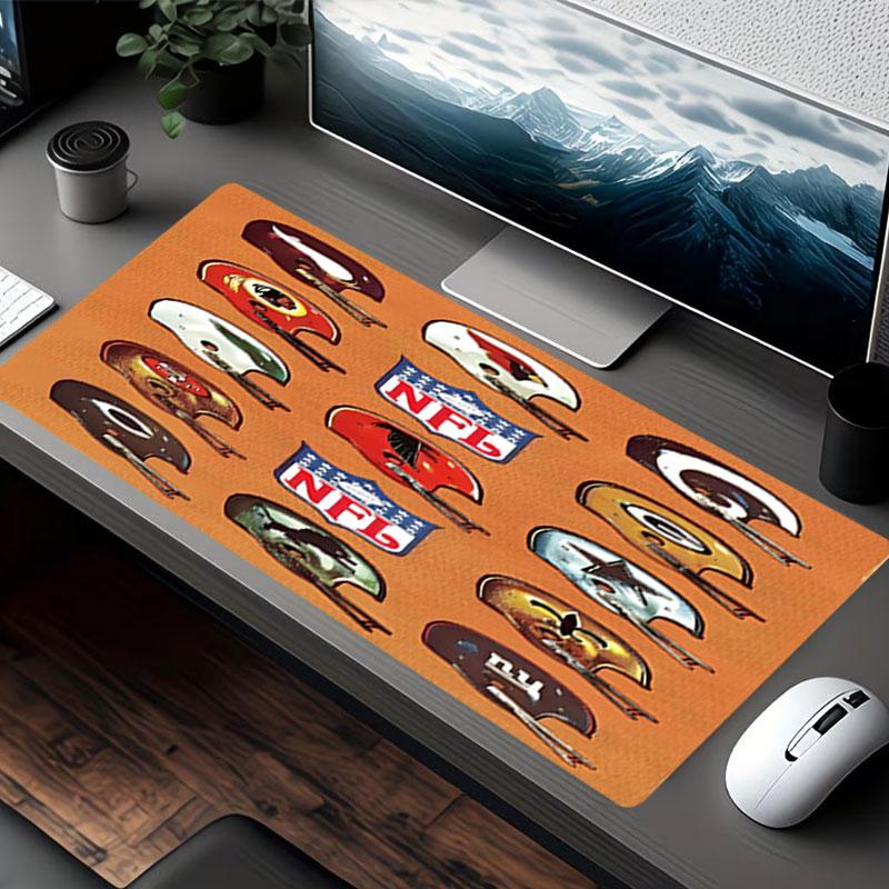 NFL Print Mouse Pad, for Keyboard Pad Laptop PC Mat for Office Home Use, Desk Decor, Perfect Birthday Gift for Gamers
