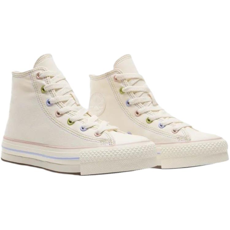Converse All Star EVA Lift Comfortable Fit High Top Canvas Shoes Unisex sneaker Beige A17936C