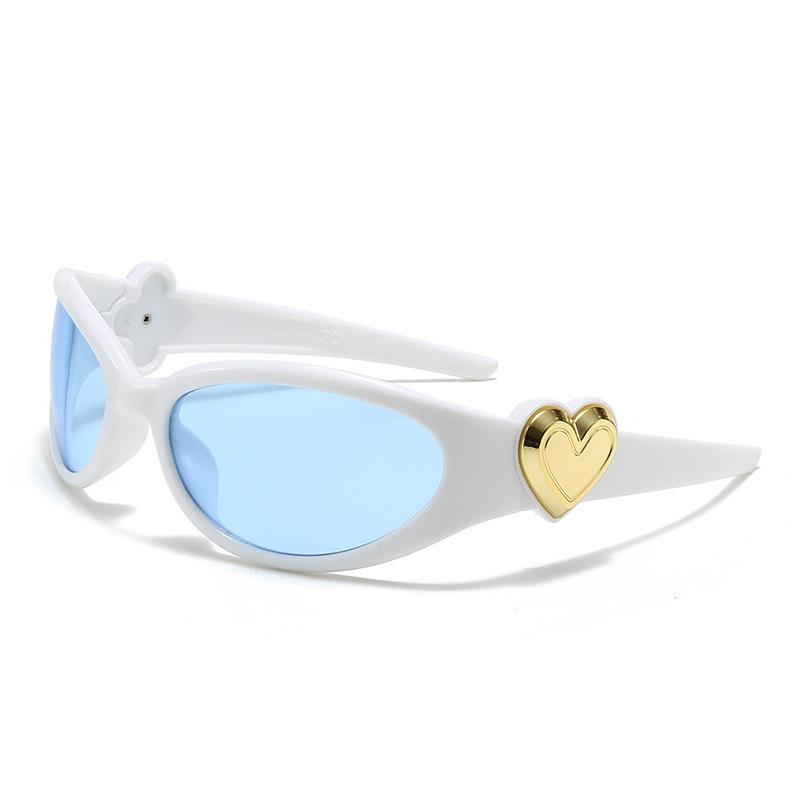 

Солнцезащитные очки Love Pink Очки Spice Girl Защита от УФ-лучей Стиль миллениалов Очки дофаминовые