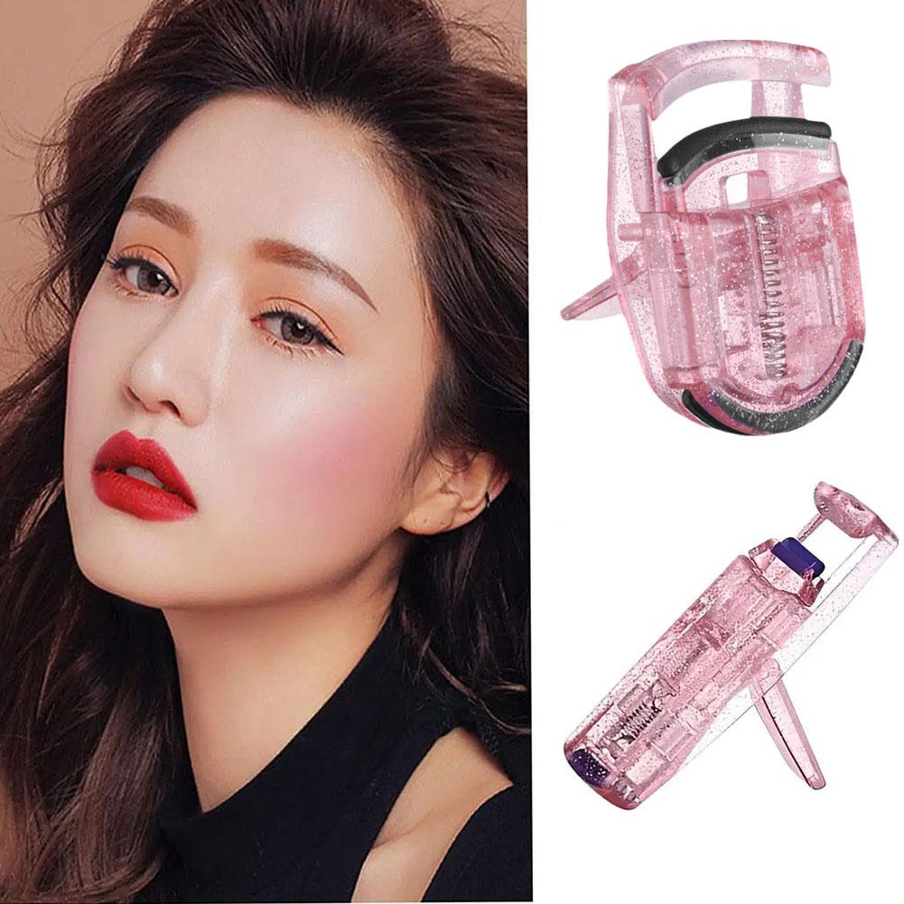 1pcs Portable Eyelash Curler Professional Multicolor Curling Auxiliary Eyelash Eyelashes Make False Clip Folding Up Beauty K9C8