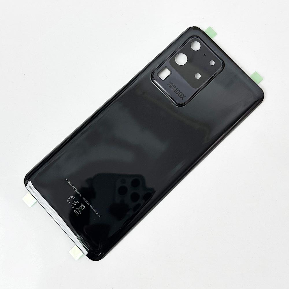 SM-G988 Back Glass Cover For Samsung Galaxy S20 Ultra 5G, Back Door Replacement Battery, Rear Housing Cover + Camera Lens