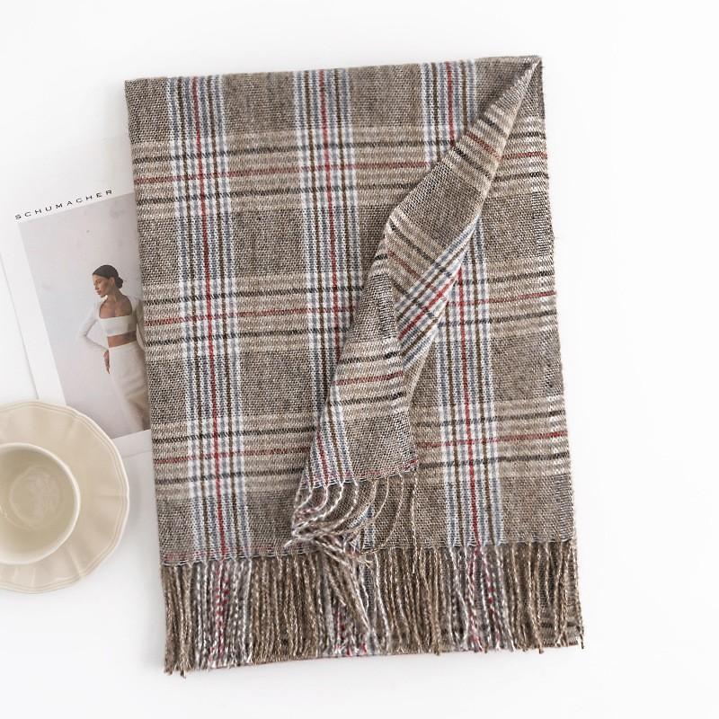 European and American Street Imitation Cashmere Scarf Fashionable Commuting Scarf for Women Simple and Versatile Scarf Warm Shawl