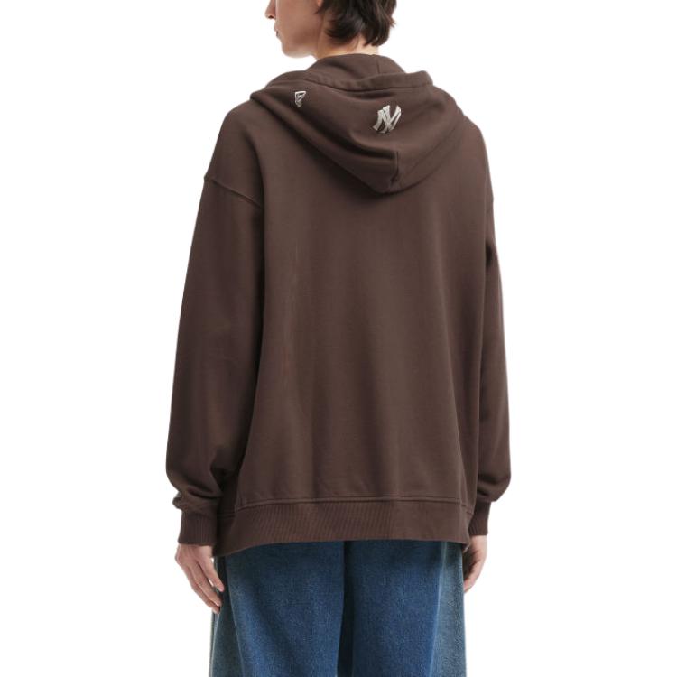 New Era Letter Print Comfortable Zip-Up Hoodie Unisex Hoodies 14726678