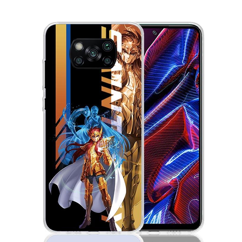 

Anime Saint Seiya Case Phone Cover for Xiaomi Redmi Note 10 9 9S 8 8T 7 5 Pro Mi 12T 11T 10T 9T 12 11 Lite A3 A2 Trend Fundas Mi Redmi Note 9S