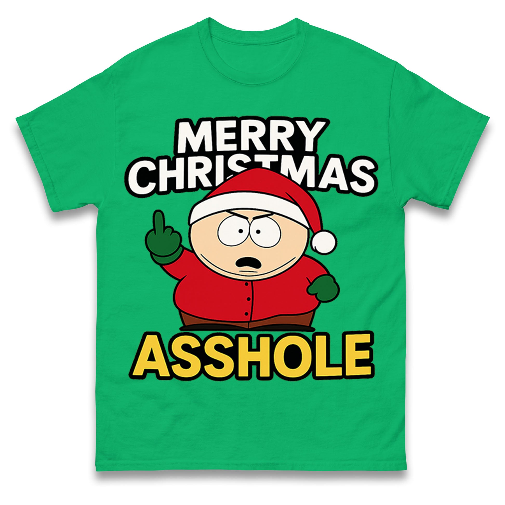 Merry Christmas Asshole South Park Christmas T Shirt Tshirt Mens Womens Unisex Tops Tees S