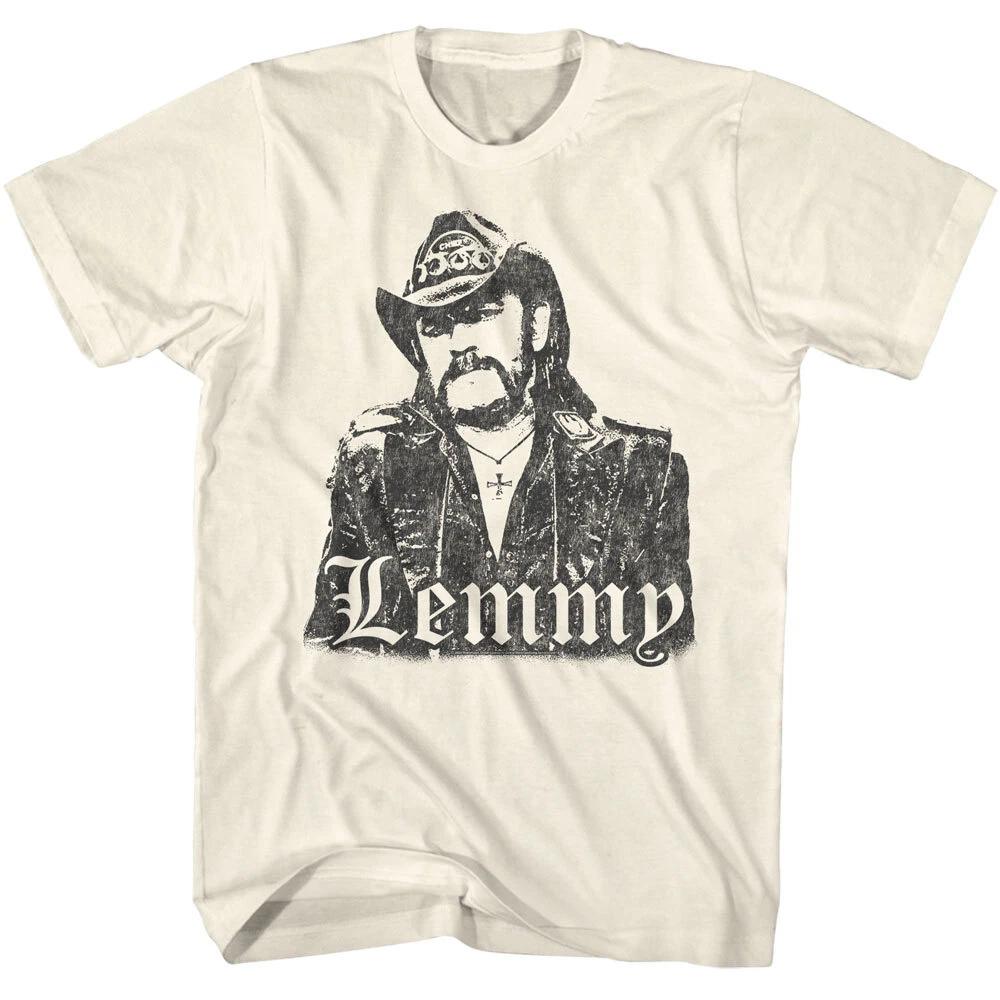 Motorhead Lemmy Kilmister Hat Cross Photo Men s T Shirt S