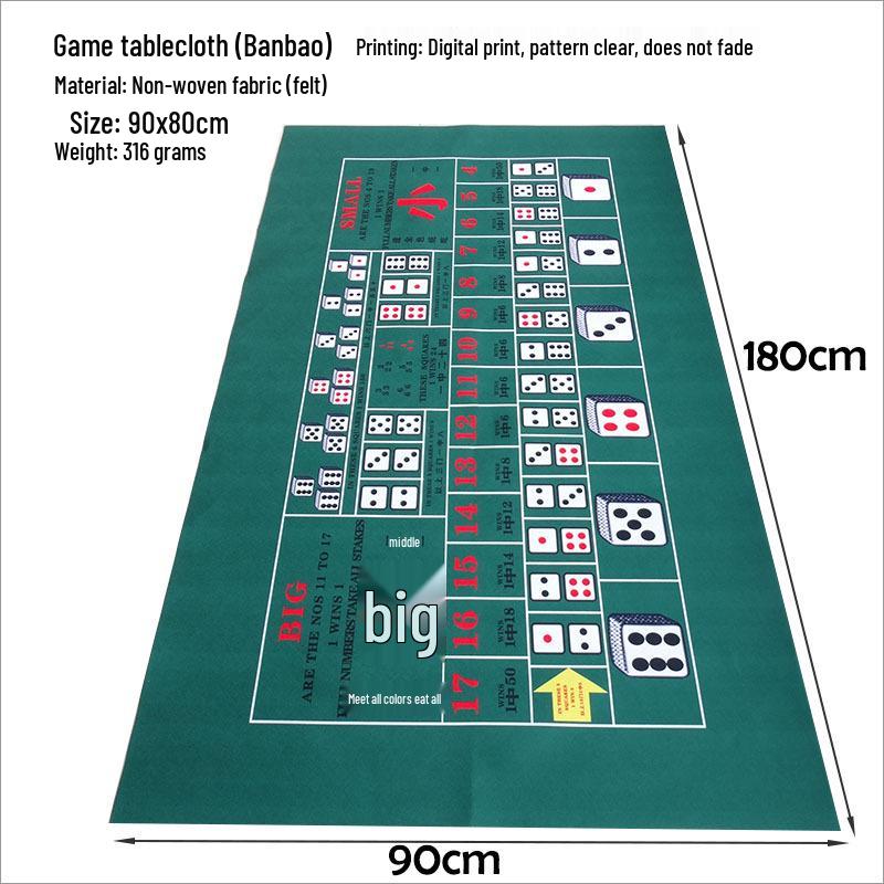 90x180cm Texas Roulette & Kartenspiel Tisch Filzmatte, Vlies