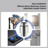 Water Heater Chimney Pipe Tube Connector With Check Valve Anti Backflow Stainless Steel Tube Adapter For Stove Water Heater