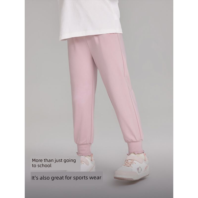 David Bella Girls' Sports Pants Children's Casual Pants 2026 Spring New Girls' Jogger Pants Children's Clothing