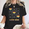 Fashion LGBT Love Wins TShirt Women Men Fun Chessboard Print Short Sleeve Tees Casual Lesbian Bisexual Crewneck T Shirts