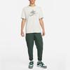 Nike Men's White T-Shirt with Plant and Flower Logo Print