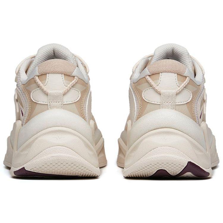 Anta Material Piele Sintetică Anti-Alunecare Rezistent la Uzură Respirabil Pantofi de Tată cu Top Scund Adidași Femei Gri Noroi 122148833R-1