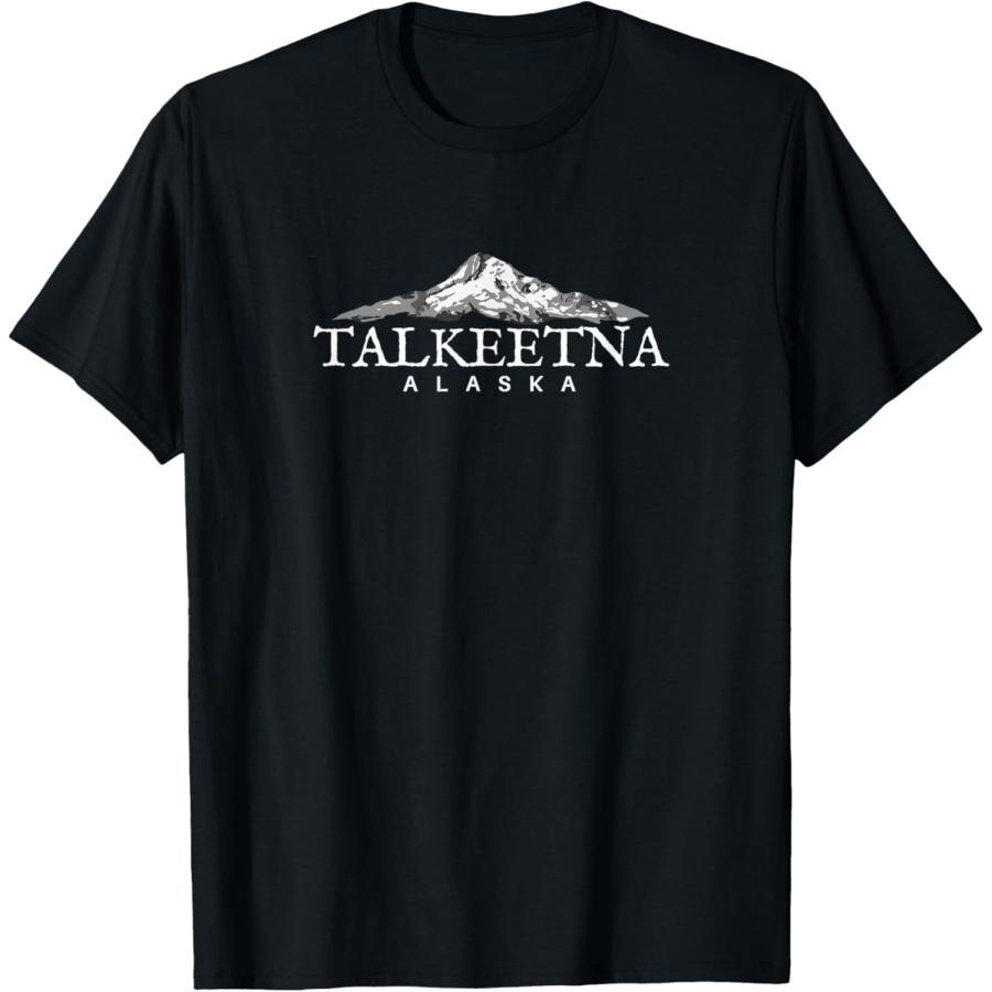 Футболка Talkeetna Alaska, Футболка Горный Город Аляска XXXXXL чёрный