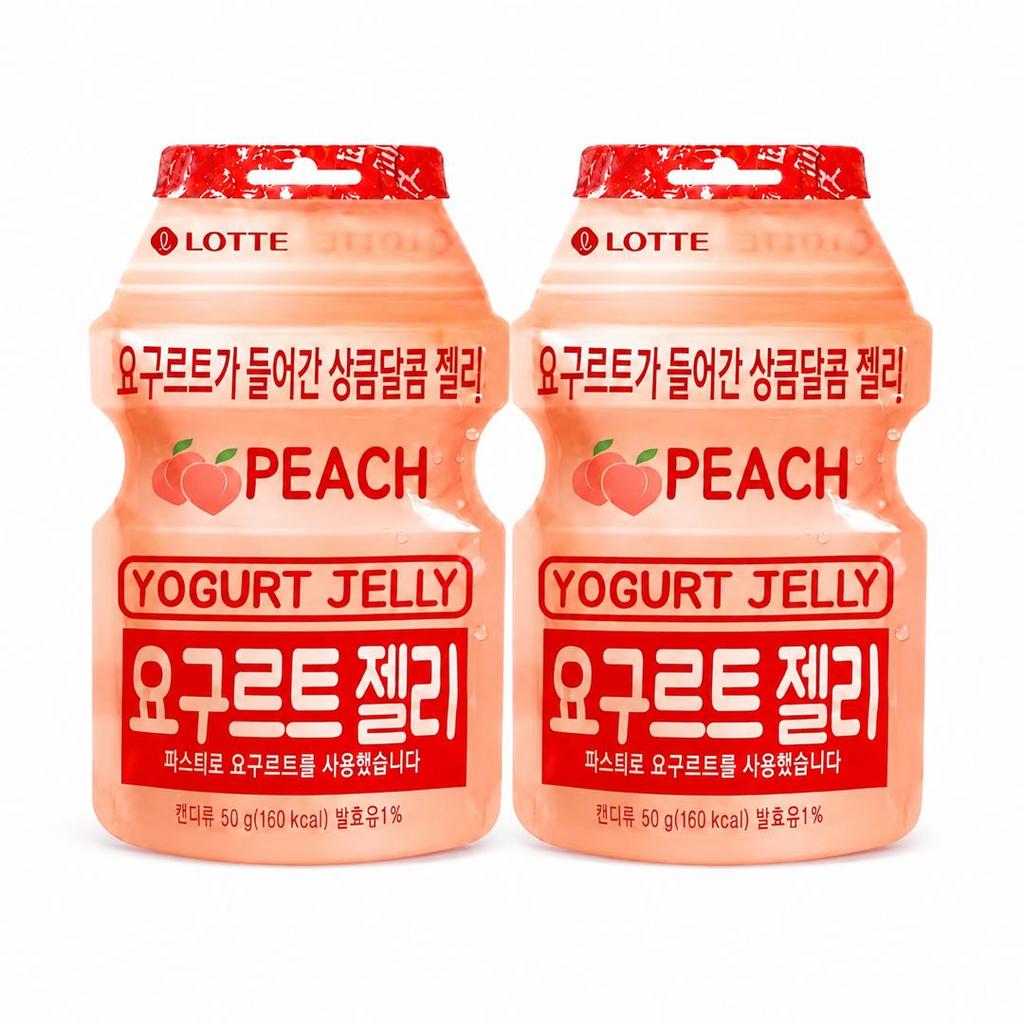 Lotte Yogurt Peach Flavor Gummy Candy 50g