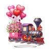 Acrylic Special Shape Red Rose Cat Table Top Diamond Painting Ornament Kits Diamond Painting Desktop Decors Bedroom Table Decor