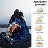 1pc Football Printing Lightweight Flannel Blanket, Comfortable and Warm Blanket, for Camping Sofa Bed and Couch Office, in All Seasons