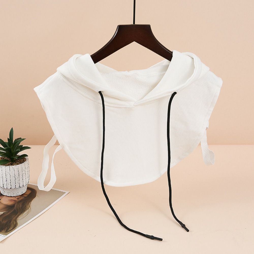 

Зимняя съемная блузка с накладным воротником, новая блузка с шляпой и искусственным воротником