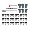 For Starlink Cable Routing Kit Featuring 6 Expandable Silicone Grommets and 3 Drill Bits for Neat and Cable Wall Routing