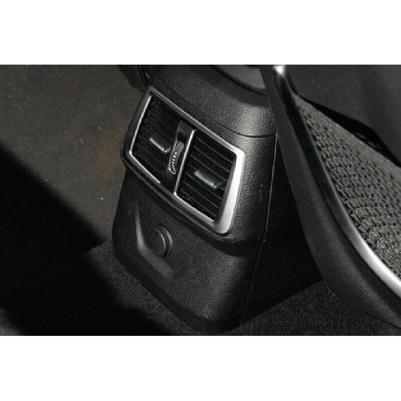 Matte Silver Back Row Air Outlet Vent Cover Trim For BMW 2 Series Touring 15-19