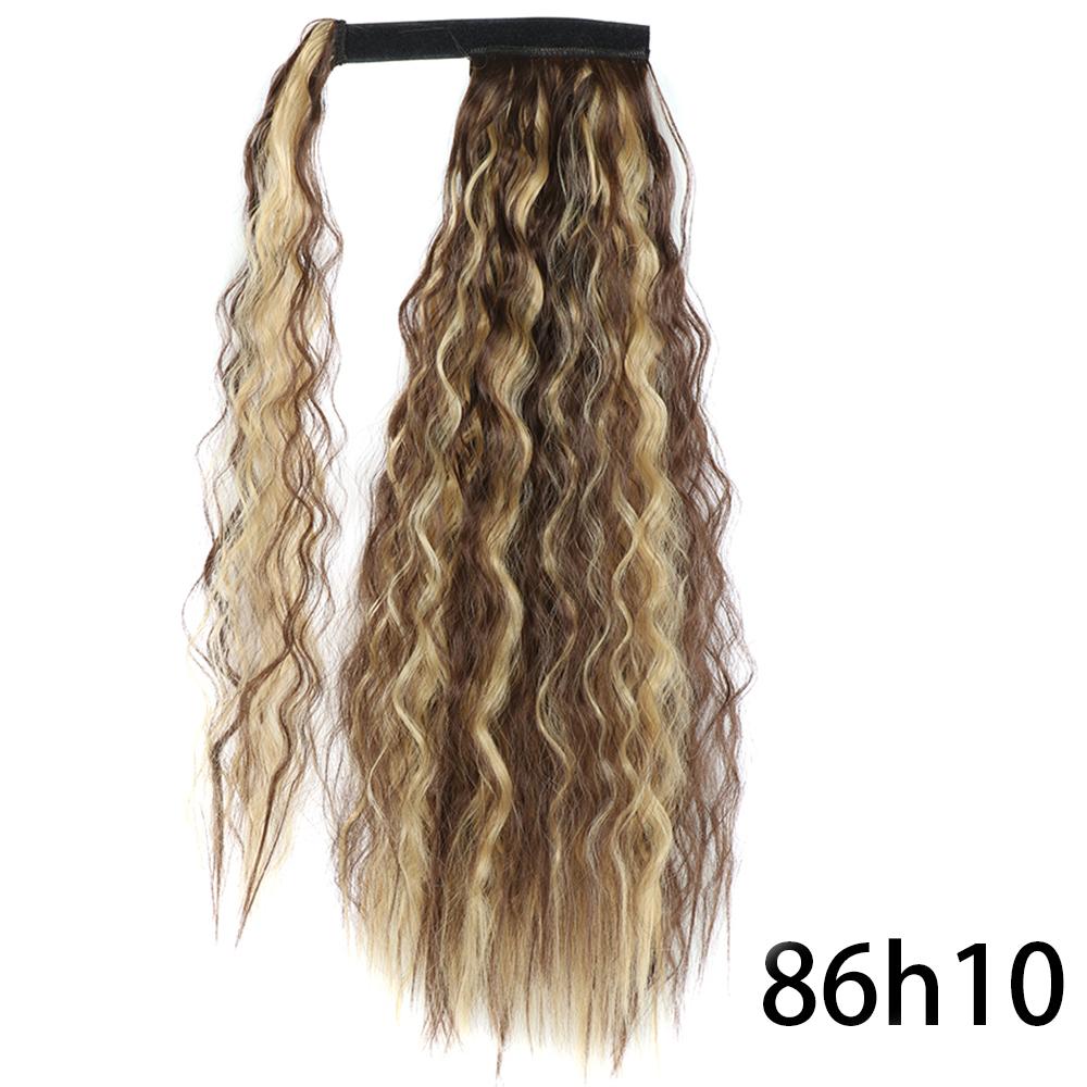 MISS WIG Women Synthetic Long Straight Ponytail Extensions Heat Resistant Hair 22 and 34 Inch Wrap Around Pony Hairpiece for Women