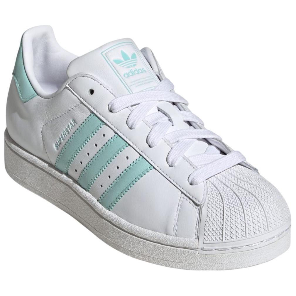 Adidas Superstar 2 White Semi Flash Aqua Women Sneakers Cloud-White Easy-Mint JH7060