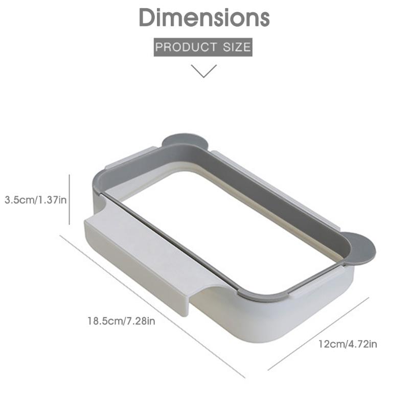 Foldable Kitchen Trash Can Trash Bin Hanging Trash Garbage Bag Waste Bin For Kitchen Storage Holders Trash Racks