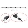 USB Power Cord 240cm 5 Port Splitter For LED Strips Desk Fan Security Cameras 5V Charging
