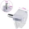 BokWin 20Pcs Clear Shelf Support Pegs 3mm (1/8 In) Plastic Cabinet Clips Holder, Book Shelf Holder Pins for Kitchen Furniture Book Shelves
