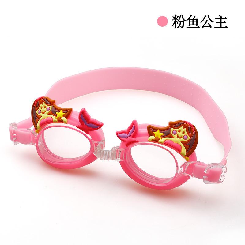 Nowe wodoodporne, przeciwmgielne, słodkie, dziecięce, lustrzane okulary do nauki pływania dla dzieci, pasek można regulować