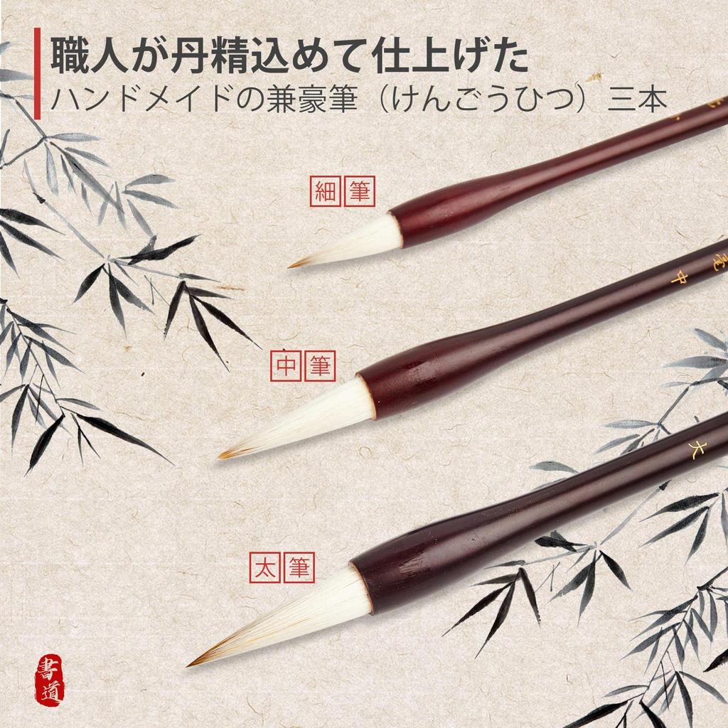 Easy Future Life Calligraphy Sutra Copying Calligraphy Set for Calligraphy Brush Water and Storage Stylish Set Set, Set, Adults, Tools, Brush, Rest,