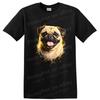 Pug Dog Happy Face Graphic Design T Shirt Funny Cute Pet Lover Tee