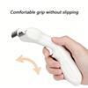 Brushing Comb for Matted Hair Removal, Dematting Tool With Metal Teeth and Textured Handle for Long-Hair Brushing Use