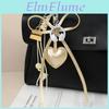 Pu Heart Shaped Mini Bag Pendant For Accessories And Keychains