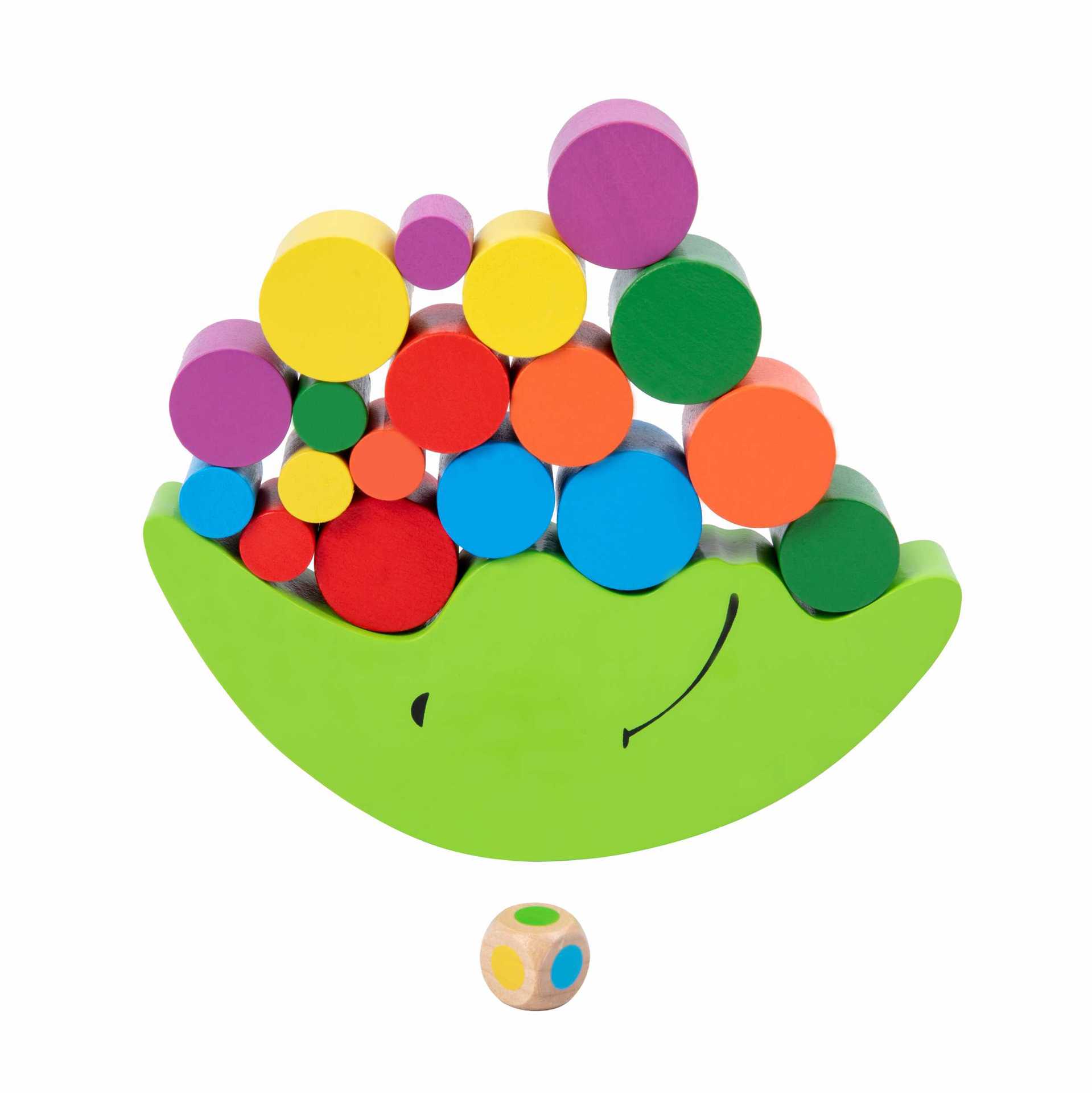 

Wooden Moon Balance Block Game Stacking Balance Toy Montessori Fine Motor Training Educational Toys For Children Kids