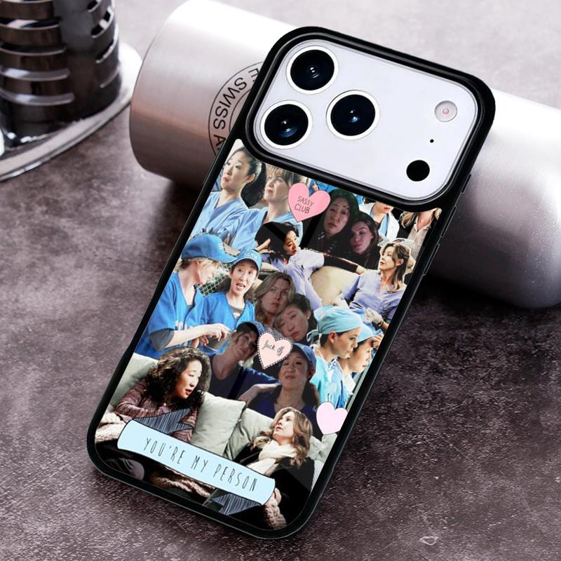 Greys Anatomy TV Show Meredith Phone Case for iPhone 17 16 15 Pro Max Air 14 13 12 11 Plus Shockproof Cover