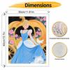 Disney Cinderella Pumpkin Carriage Rose Paint by Numbers Painting Art Kit Home Decor Gift