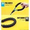 1.5M/2M/3M Large Dog Rope Round 1.2CM Nylon Pet Leash Strengthen Reflective Rope Walking Dog Traction Collar Harness Dog Lead
