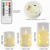 LED Flameless Tea Lights Remote Fake Pillar Electronic Candles Lights For Mother's Day Gift Home Party Terrace Wedding Decor