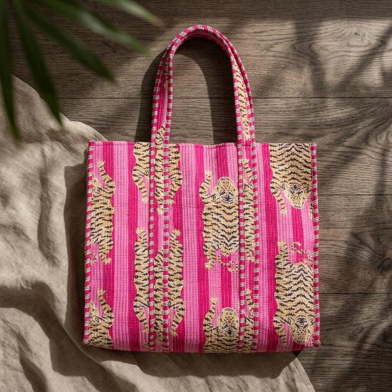 Shoulder Bag usalover925 Animal Print Quilted Cotton Shoulder Bag 154