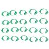 100 db Csirke Azonosító Lábgyűrű Állítható DIY Csíptetős Kacsa Gyűrű Gácsérokhoz Galambokhoz Zöld