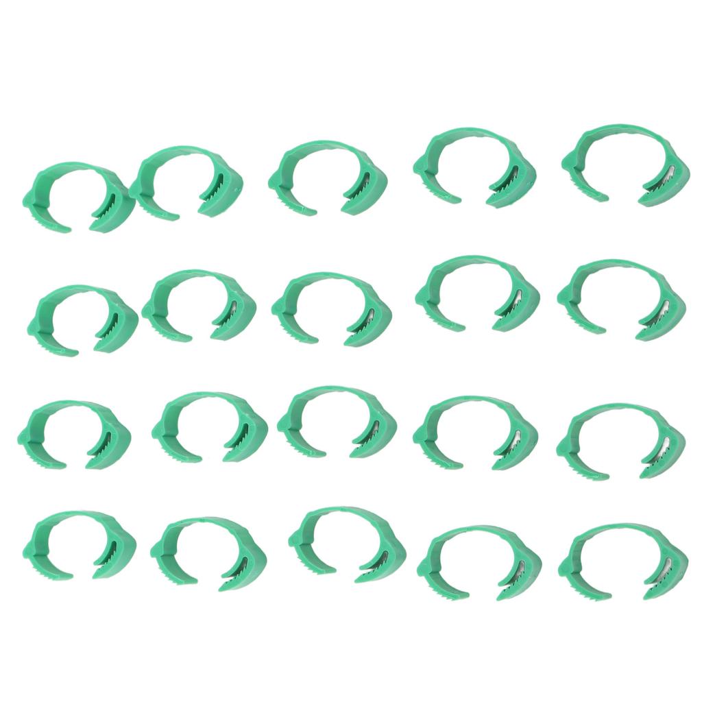 100 db Csirke Azonosító Lábgyűrű Állítható DIY Csíptetős Kacsa Gyűrű Gácsérokhoz Galambokhoz Zöld